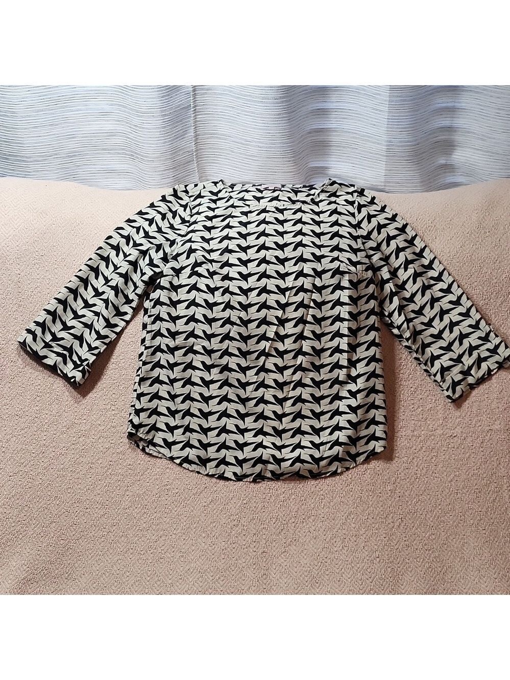 Pixley Stitch Fix Bixby Bird Print 3/4 Tab Sleeve Blouse - Size XS